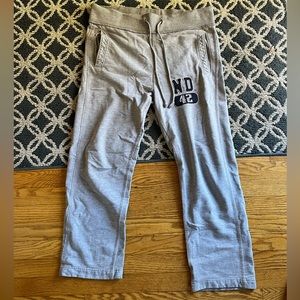 gray drawstring pants wear, women or men